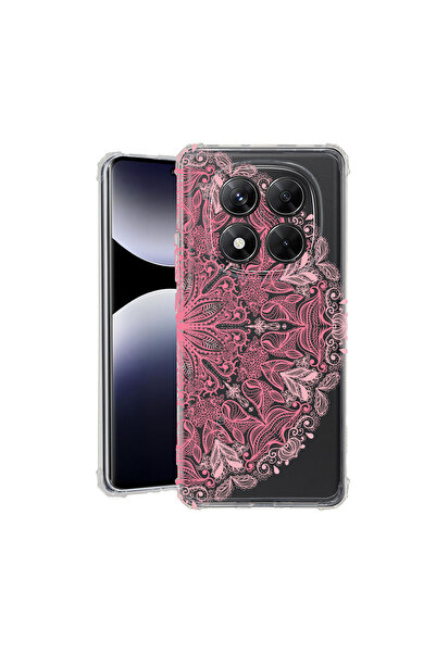 bestcase Carcasă spate antișoc pentru Xiaomi Redmi Note 14 Pro Plus, roz dant...