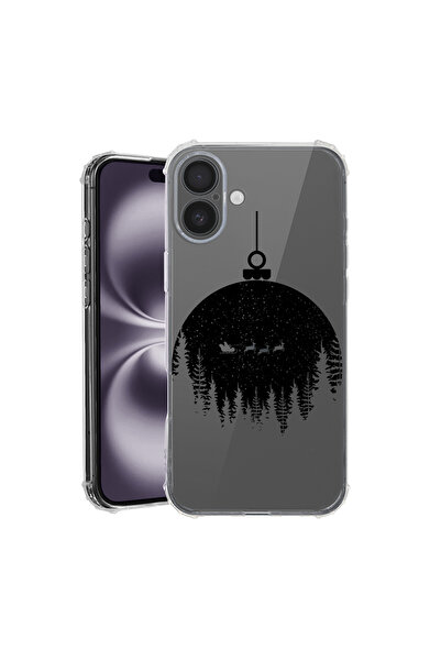 bestcase Carcasă spate antișoc pentru Apple iPhone 16, Glob de Crăciun, AS 1605