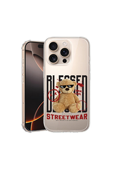 bestcase Αντικραδασμική θήκη πλάτης για Apple iPhone 16 Pro, Teddy Bear Bless...
