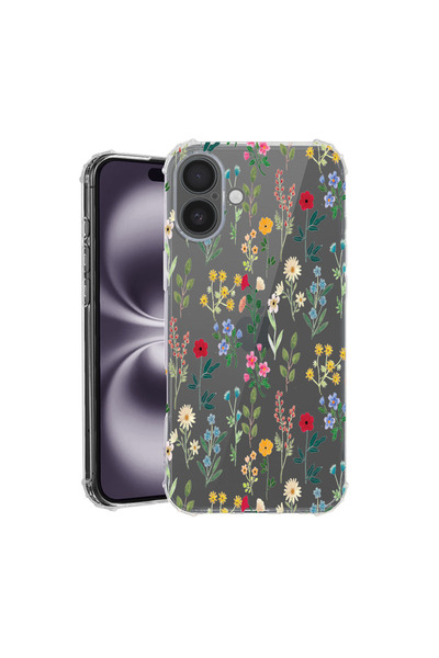 bestcase Carcasă spate antișoc pentru Apple iPhone 16 Plus, Flori de primăvar...