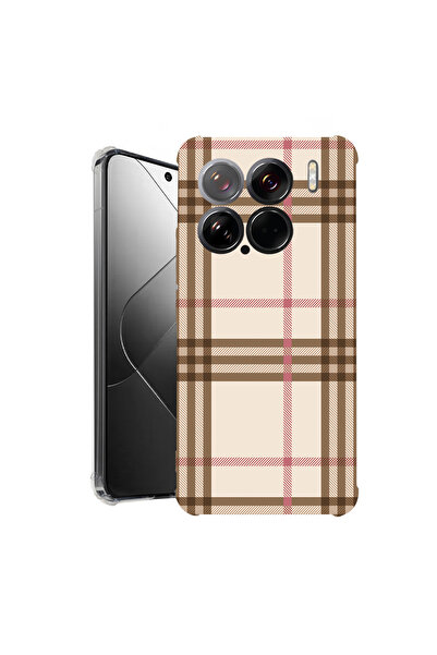 bestcase Carcasă spate antișoc pentru Xiaomi 15, carouri, 1926363 AS 903