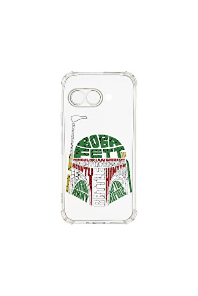 bestcase Carcasă spate antișoc pentru Google Pixel 9a, caligrafie Boba Fett, ...