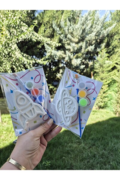 7nisan 15 ADET - ROKET ve GEZEGEN /Taş Boyama Seti, dıy, kendin Yap, doğum Gü...