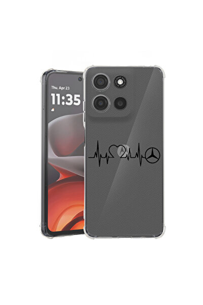 bestcase Αντικραδασμική θήκη πίσω για Motorola Moto G75, I Love Mercedes Benz...