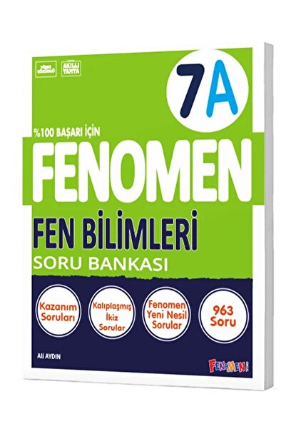 Fenomen Yayıncılık 2025-2026 7. Sınıf Fen Bilimleri Soru Bankası Yeni Nesil Sorularla Geliştirilmiş A Seviyesi