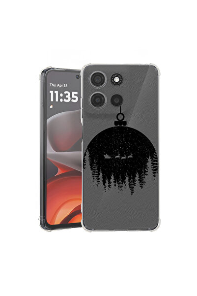 bestcase Carcasă spate antișoc pentru Motorola Moto G15, Glob de Crăciun, 192...