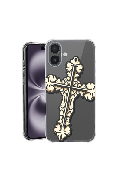 bestcase Αντικραδασμική θήκη πλάτης για Apple iPhone 16 Plus, Cross, AS 1783