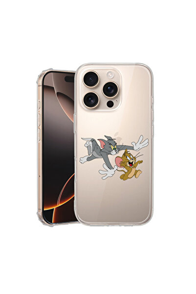 bestcase Αντικραδασμική θήκη πλάτης για Apple iPhone 16 Pro Max, Tom And Jerr...