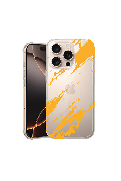 bestcase Carcasă spate antișoc pentru Apple iPhone 16 Pro, dungi aurii, AS 1054