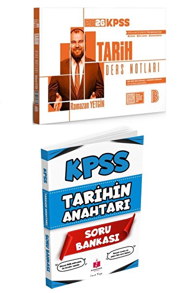Anahtar Kitap 2026 Kpss'nin Anahtarı Tarih Soru Bankası + Benim Hocam Ramazan...