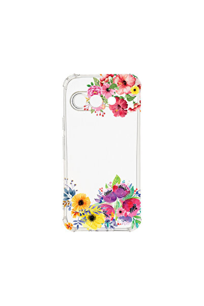 bestcase Αντικραδασμική πίσω θήκη για Google Pixel 9a, Flowers, AS 56
