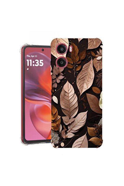 bestcase Αντικραδασμική θήκη πίσω μέρους για Motorola Moto E15, Φθινοπωρινά φ...