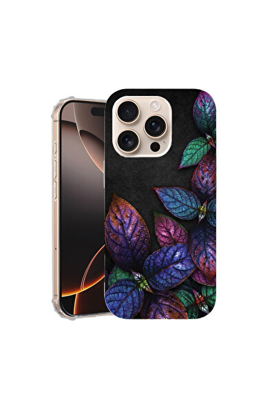 bestcase Carcasă spate antișoc pentru Apple iPhone 16 Pro, model pene, AS 1151