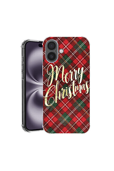 bestcase Αντικραδασμική θήκη πλάτης για Apple iPhone 16 Plus, Καλά Χριστούγεν...
