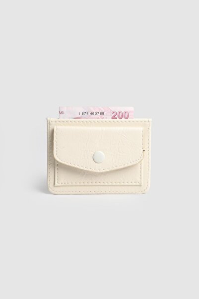 La La'Graccio Paris La'Graccio Paris Women's Yuka Soft Leather Card Holder Cream