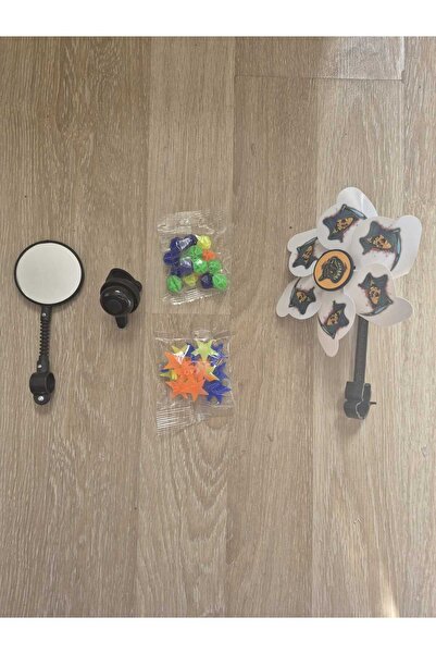 Hobbys Çocuk Bisikleti Aksesuar Seti Rüzgar Gülü+ Ayna+ Zil+ Jant Süsü