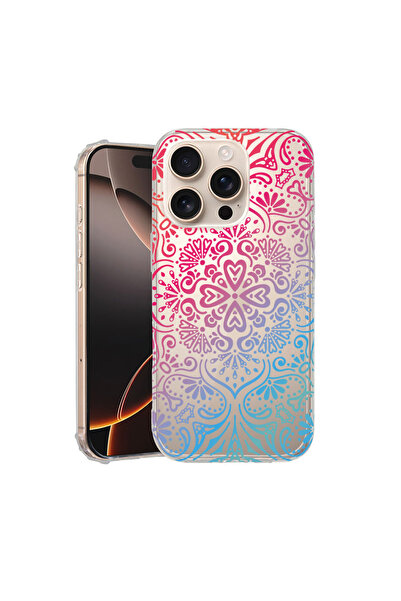 bestcase Carcasă spate antișoc pentru Apple iPhone 16 Pro, culoare Mandala, A...