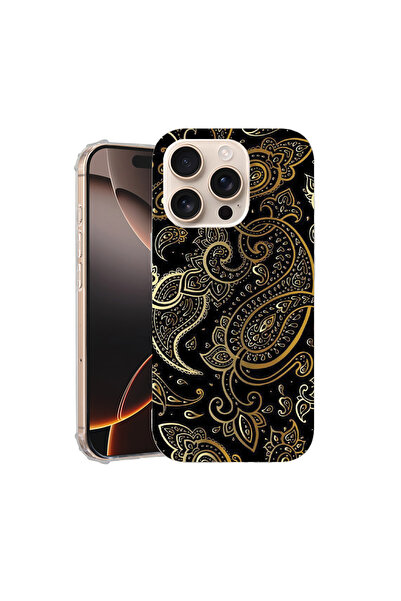 bestcase Удароустойчив калъф за Apple iPhone 16 Pro Max, златен модел, AS 1154