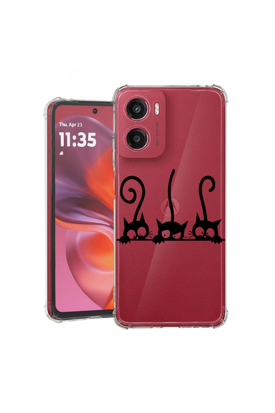 bestcase Carcasă spate antișoc pentru Motorola Moto G05, Cats, 1926357 AS 1667