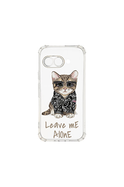 bestcase Удароустойчив калъф за Google Pixel 9a, цвят Leave Me Alone Cat, AS ...