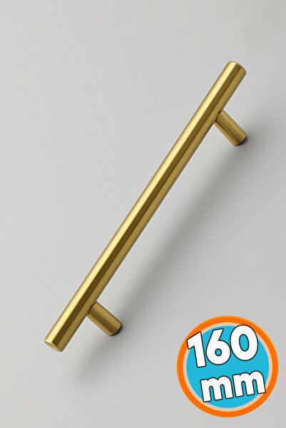 NZB Mobilya Kulpu Mutfak Çekmece Dolap Dolabı Kapak Kulpları Kulbu Gold Altın 160 mm 16 cm Metal