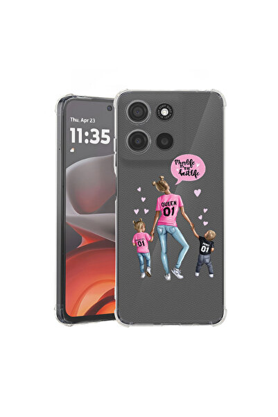 bestcase Αντικραδασμική θήκη πίσω μέρους για Motorola Moto G15, Mom Life Boy ...