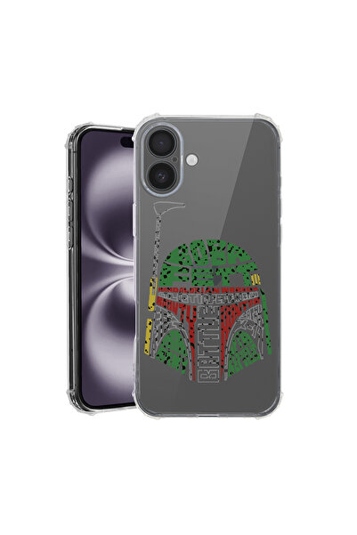 bestcase Удароустойчив калъф за Apple iPhone 16, калиграфия Боба Фет, AS 1515
