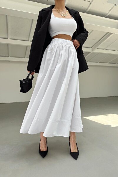 mylove Maxi Street Skirt White