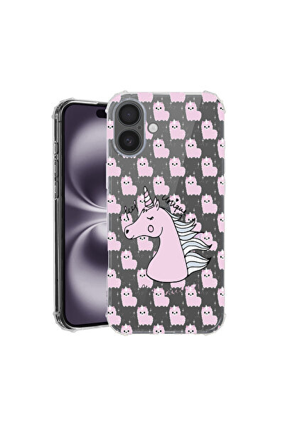 bestcase Carcasă spate antișoc pentru Apple iPhone 16, Unicorn - I Feel Uniqu...