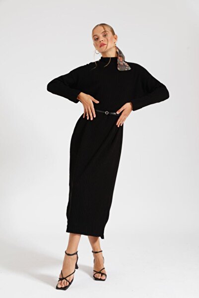 Suede Style 203351 - Rochie de damă elegantă și confortabilă, tricotată, cu g...