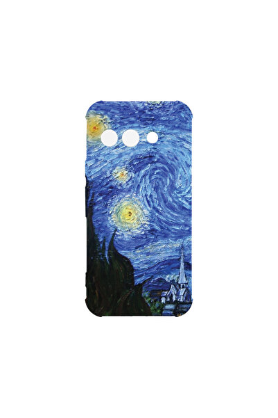 bestcase Удароустойчив калъф за Google Pixel 9a, Van Gogh - Starry Night, AS ...