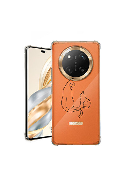 bestcase Carcasă spate antișoc pentru Honor Magic7 Lite, pisică abstractă, 19...