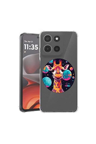 bestcase Carcasă spate antișoc pentru Motorola Moto G15, Dream Colors Giraffe...