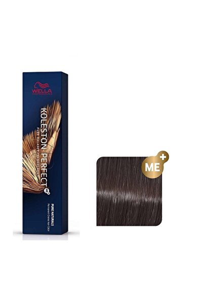Wella Vopsea de păr permanentă 4/07 - Pure Naturals Koleston Perfect Me+ Șate...