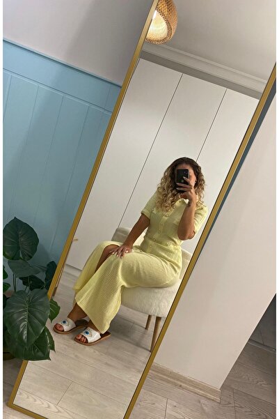 Almira Triko elbise maxi boy