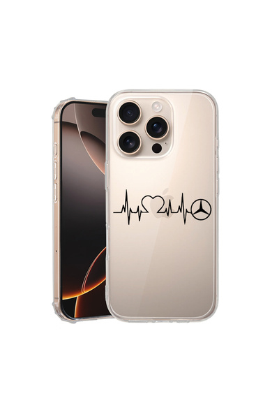 bestcase Αντικραδασμική θήκη πλάτης για Apple iPhone 16 Pro, Λατρεύω τη Merce...