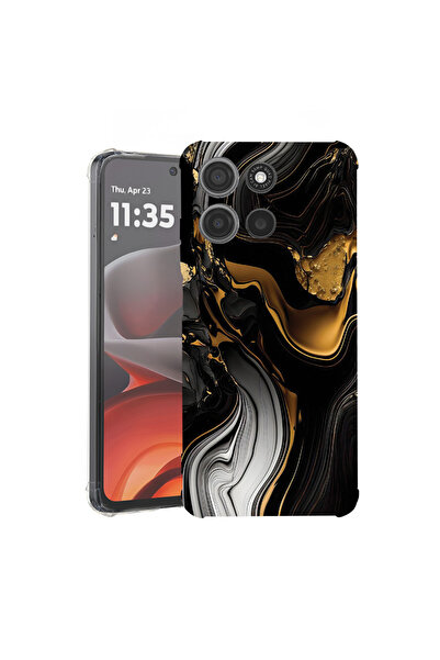 bestcase Carcasă spate antișoc pentru Motorola Moto G75, culori lichide, 1946...