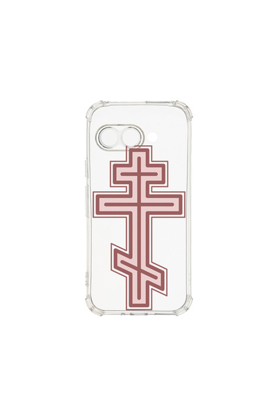 bestcase Carcasă spate antișoc pentru Google Pixel 9a, Classic Cross Red, AS ...