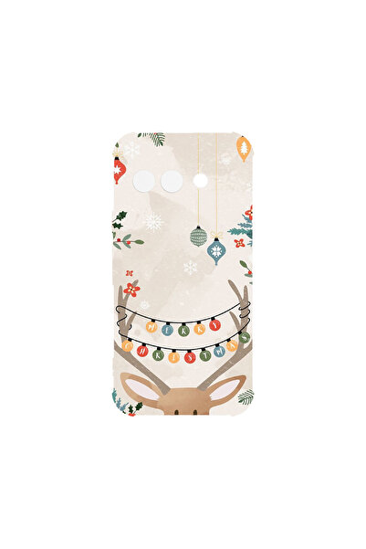 bestcase Carcasă spate antișoc pentru Google Pixel 9a, model ren de Crăciun, ...