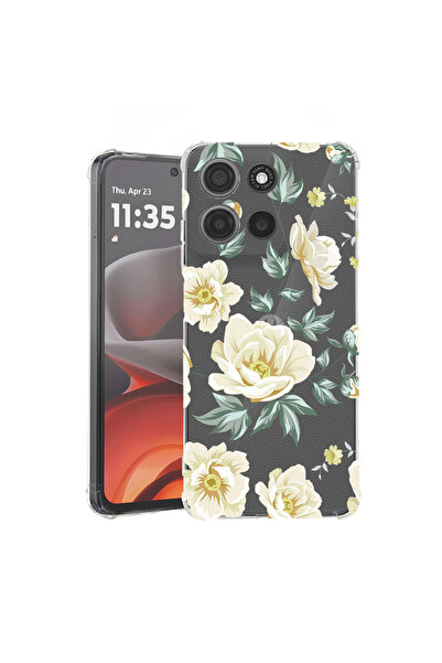 bestcase Carcasă spate antișoc pentru Motorola Moto G75, flori, 1946016 AS 126