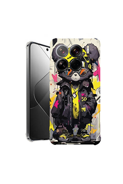 bestcase Carcasă spate antișoc pentru Xiaomi 15, culori pastelate Teddy Bear,...