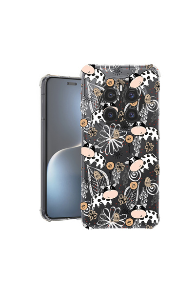 bestcase Αντικραδασμική πίσω θήκη για Honor Magic7 Pro, μοτίβο αγελάδας, 1926...