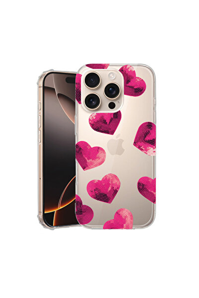 bestcase Удароустойчив калъф за Apple iPhone 16 Pro Max, модел сърце, AS 987