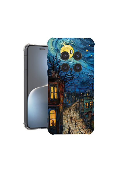 bestcase Carcasă spate antișoc pentru Honor Magic7 Pro, Van Gogh City Life, 1...