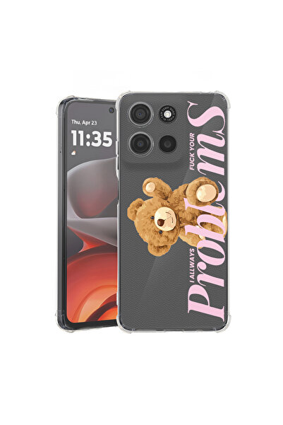bestcase Carcasă spate antișoc pentru Motorola Moto G15, Teddy Bear - Problem...