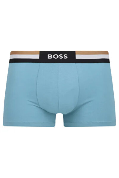 BOSS Erkek Dokuma Kumaş Normal Bel Kısa Paça Düz Model Çok Renkli Boxer 50516542-985