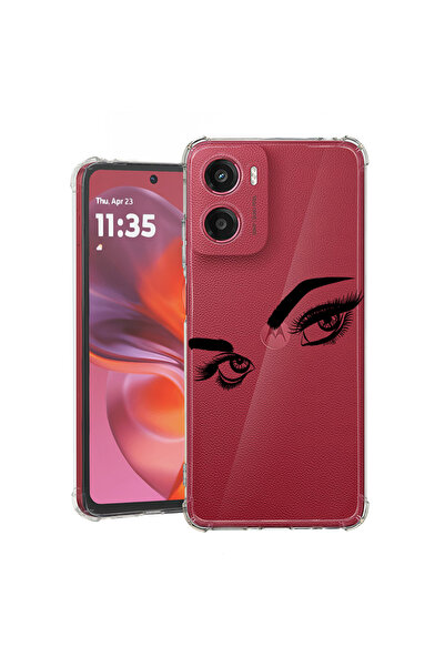 bestcase Carcasă spate antișoc pentru Motorola Moto E15, ochi atrăgători de f...