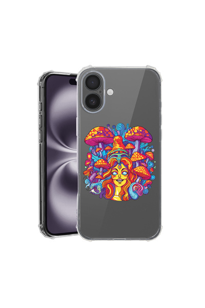 bestcase Αντικραδασμική θήκη πλάτης για Apple iPhone 16 Plus, Dream Colors Mu...