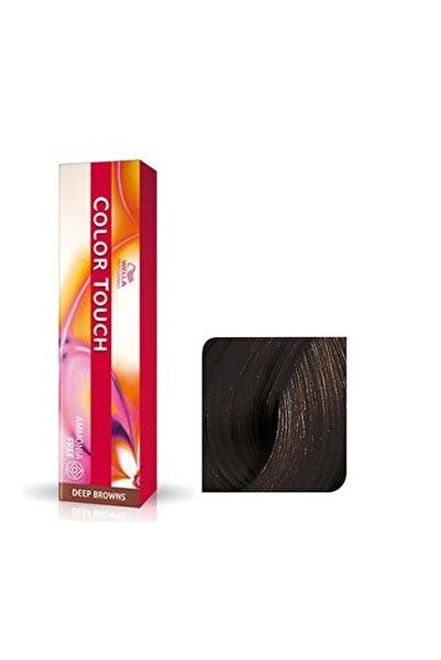 Wella Hair Dye 4/71 Semi-permanent Ammonia-Free - Deep Browns Color Touch Ash Brown Dark Brown -