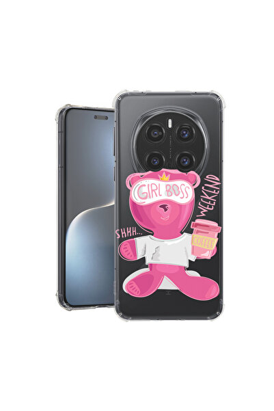 bestcase Carcasă spate antișoc pentru Honor Magic7 Pro, Teddy Bear - Gril Bos...